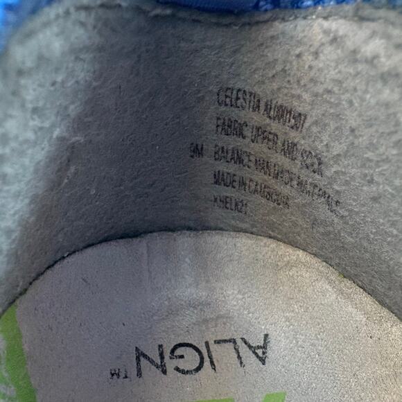 Align Celestia Shoes Sz 9M Marina Blue Fabric Upper Lightweight Nursing Slip On - Picture 8 of 9